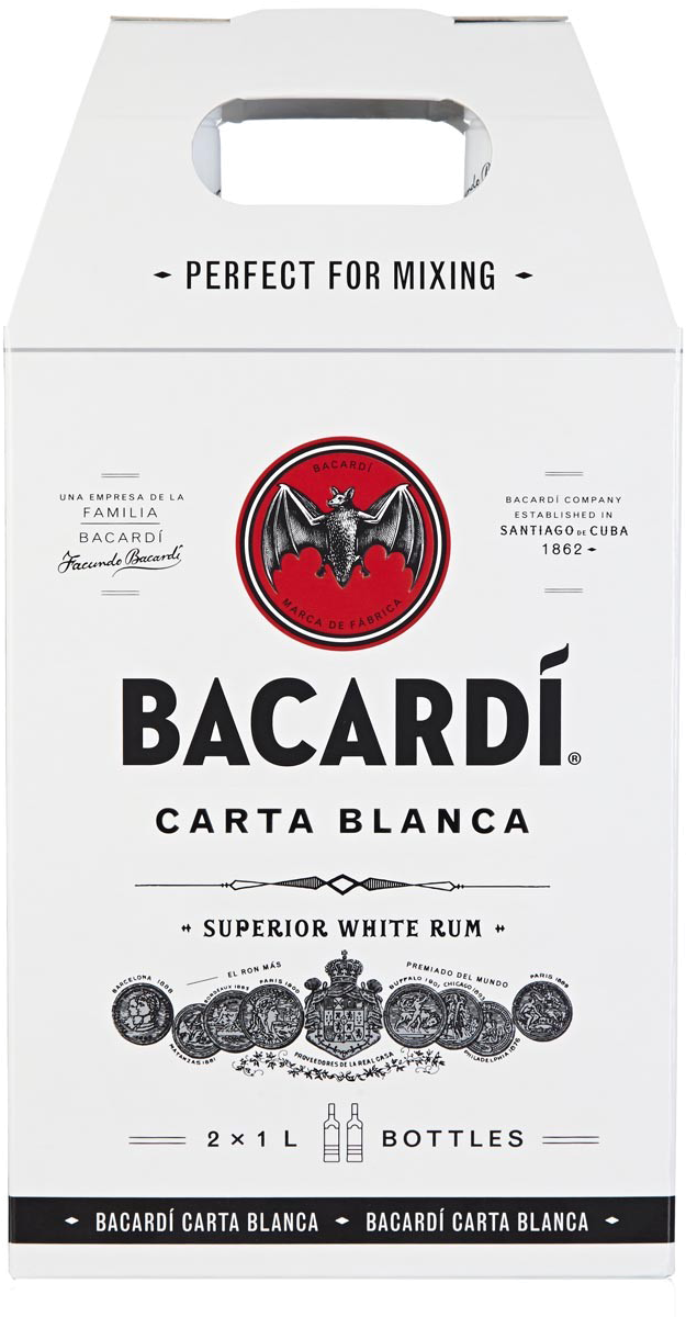 Bacardí Carta Blanca Pack (960x1263), Png Download