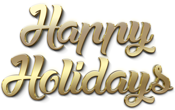 Happy Holidays Gold Text Hoodie - Calligraphy (900x600), Png Download