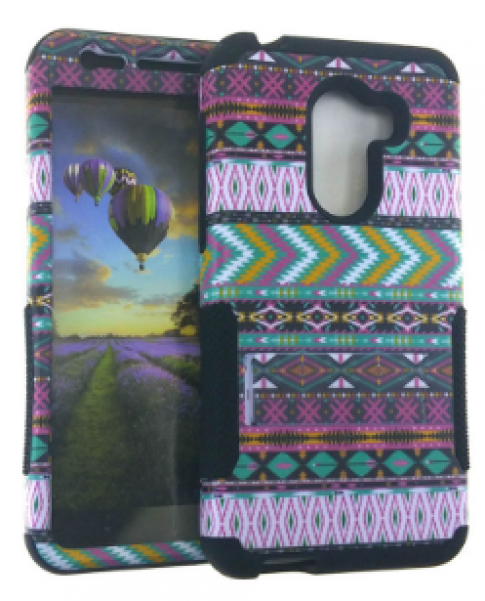 Samsung Galaxy J3 Emerge Pink Tribal Design Hybrid - Motif (600x600), Png Download