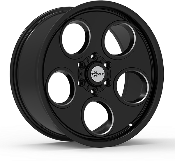 Paragon Toxic Arsenal Gloss Black Milled - Toxic Arsenal Wheels (600x600), Png Download