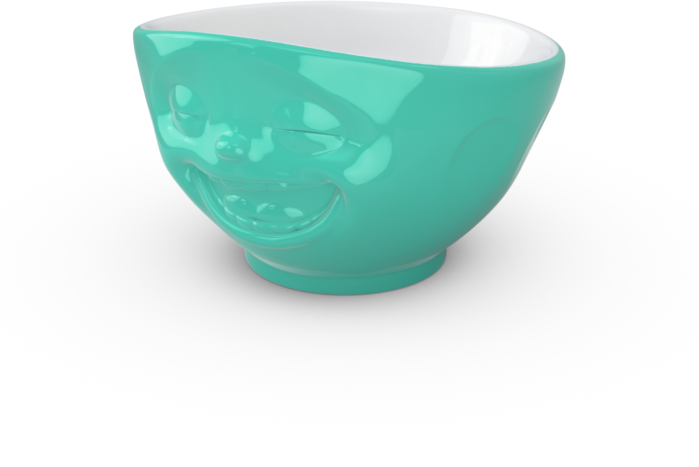 Mint Green Laughing Face Bowl - Bowl (1400x1400), Png Download
