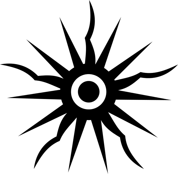 Order Of The Black Sun - Logo Star Tribal Transparent (600x587), Png Download