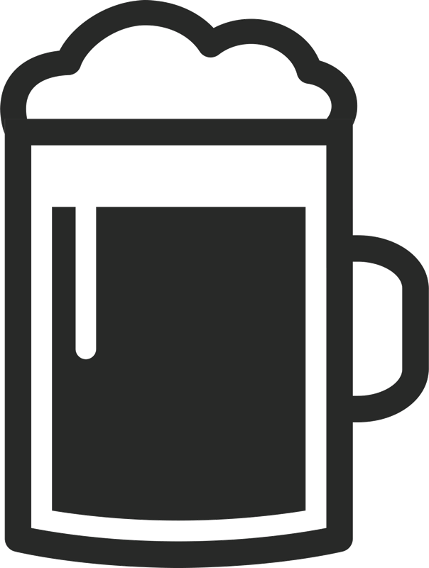 Frothy Beer Mug Stamp - Beer (604x800), Png Download