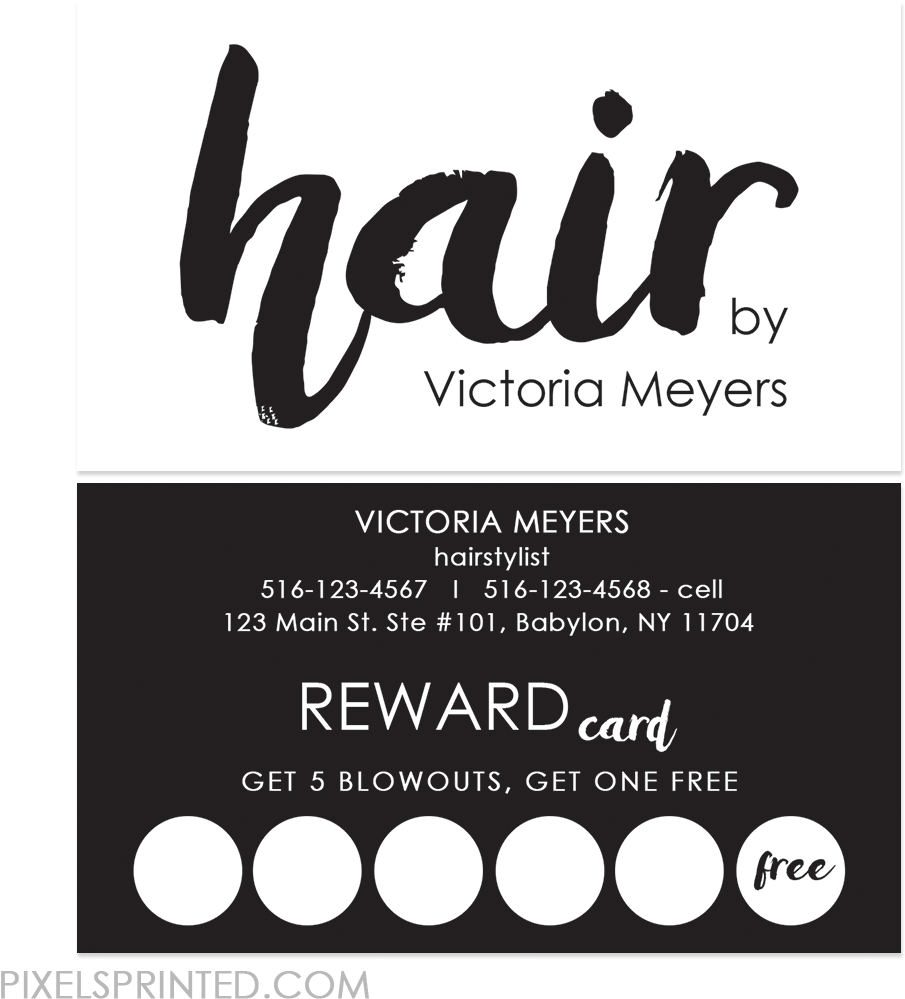 Hairstylist Reward Cards, Hairstylist Loyalty Cards, - Calligraphy (1024x1024), Png Download