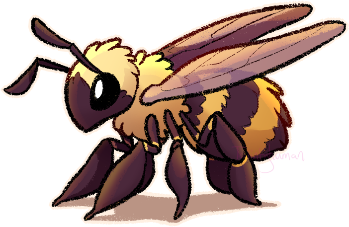 261kib, 711x468, Cute Bee By Taiintyhuman-d99atsy - Deviantart Bee (711x468), Png Download