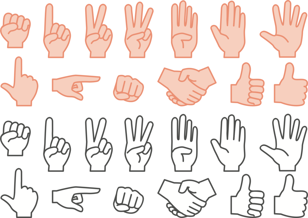 Thumb Handshake Finger Digit - Scuba Diving (1061x750), Png Download