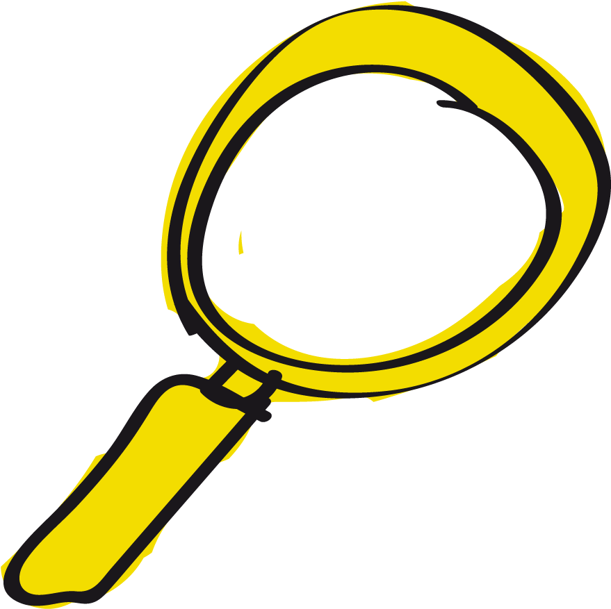 Magnifying Glass Clipart - Circle (1417x1417), Png Download