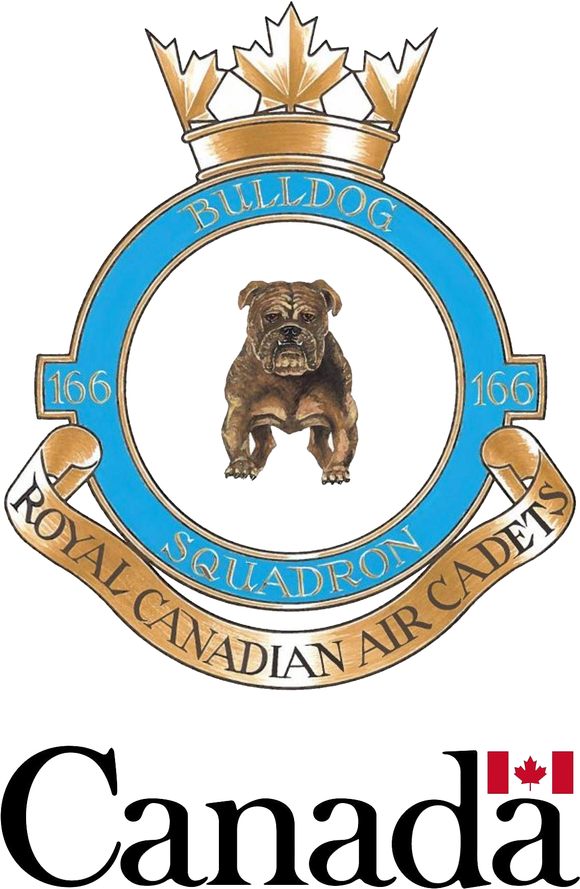 166 Bulldog Logo Transparent - Royal Canadian Air Cadets (2048x2048), Png Download
