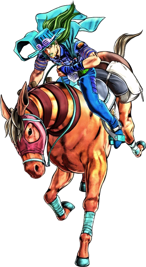 Gyro Zeppeli - Valkyrie - Scan - Ball Breaker - Gyro Zeppeli Horse (764x894), Png Download