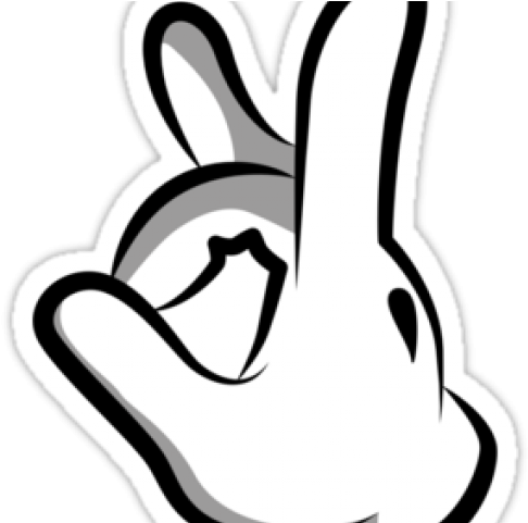 Drawn Mickey Mouse Hand - Hands Mickey Mouse (640x480), Png Download