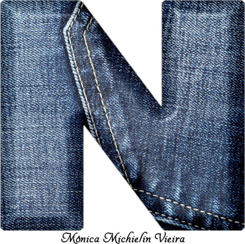 Alfabeto De Jeans Png - Stitch (800x800), Png Download