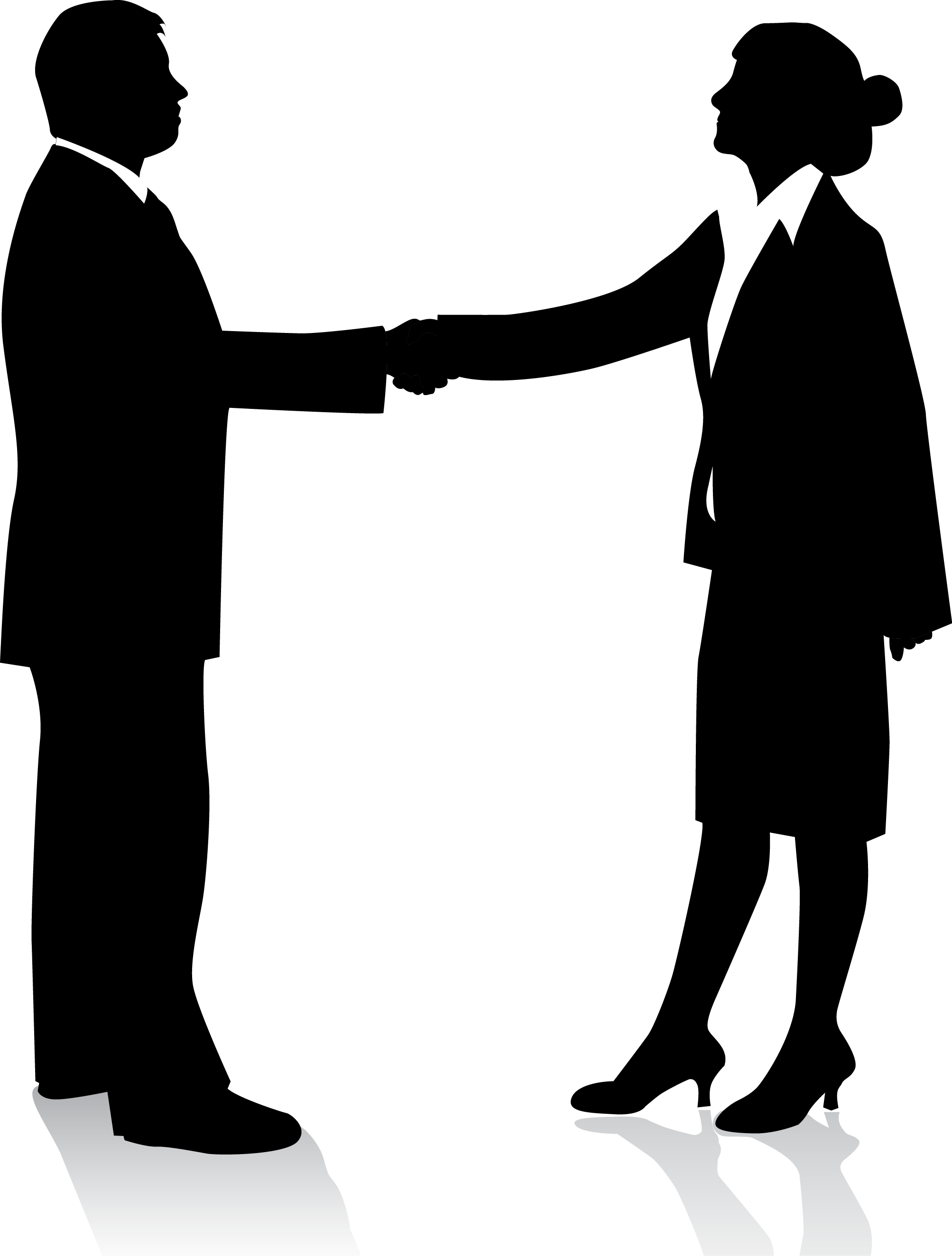 Business People Silhouette Png Similiar Keywords With - Business People Shaking Hands Silhouette (2007x2648), Png Download
