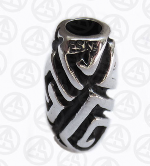 Viking Bead Long - Titanium Ring (790x540), Png Download