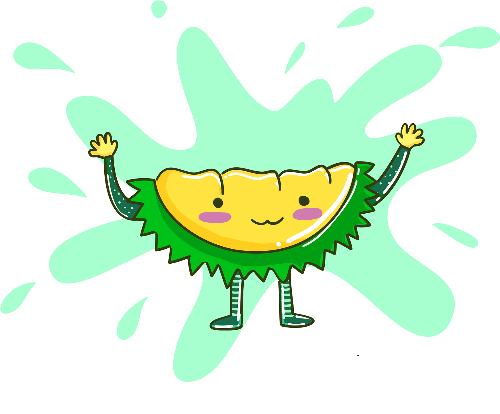 Durian - Illustration (1920x1920), Png Download