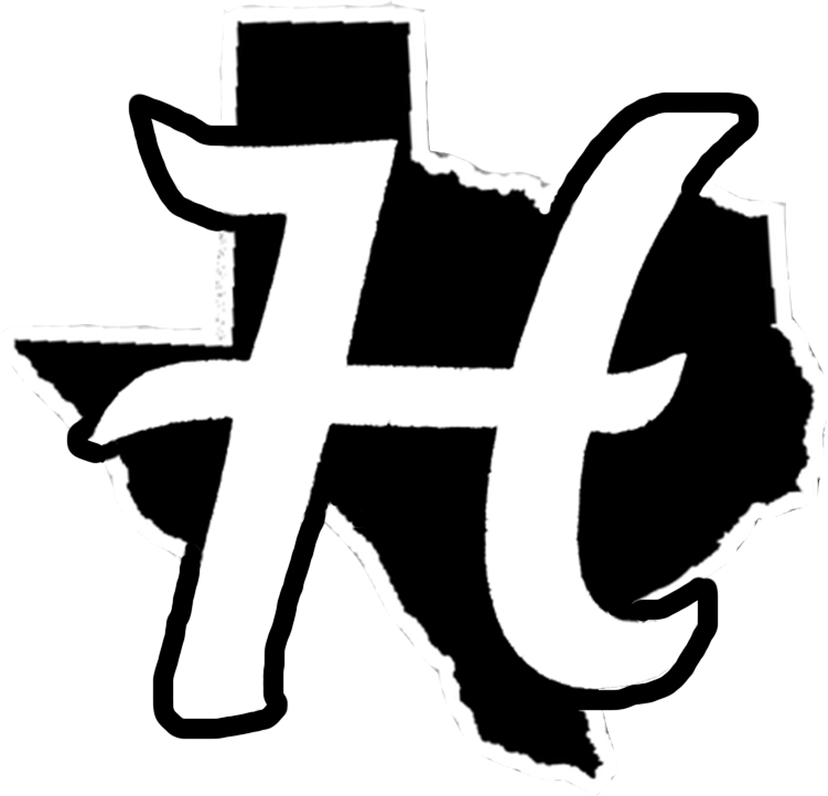 Hudson H Texas Black Outline H - Turquoise Texas (751x722), Png Download