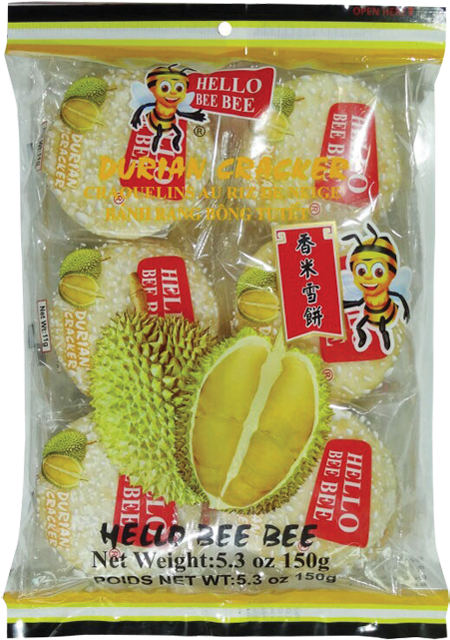 Hbb Rice Cracker Durian - Corn Tortilla (640x640), Png Download