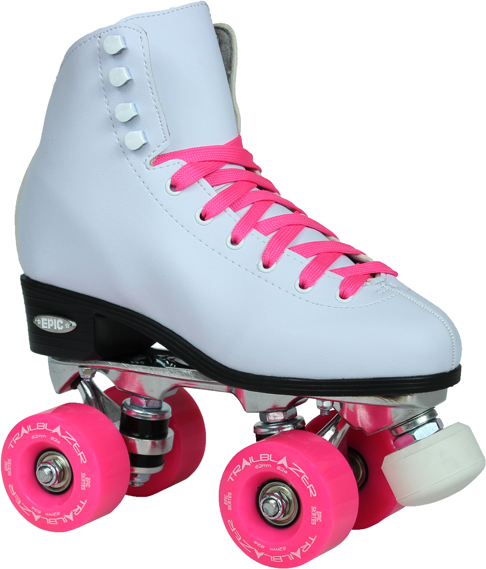 Classic - Roller Skates Pink Wheels (1600x1200), Png Download