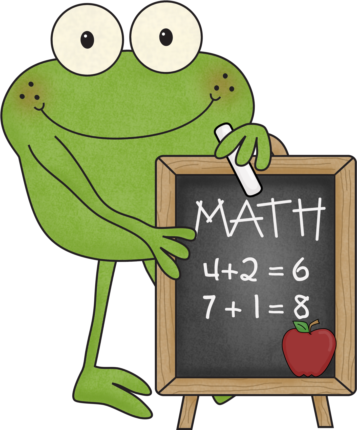 Link To Think Central For Math Pages - Math Frog (1411x1703), Png Download