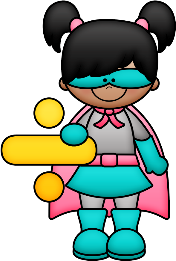 Mathematics Clipart Equipment - Superhero Kids Math Clipart (608x900), Png Download