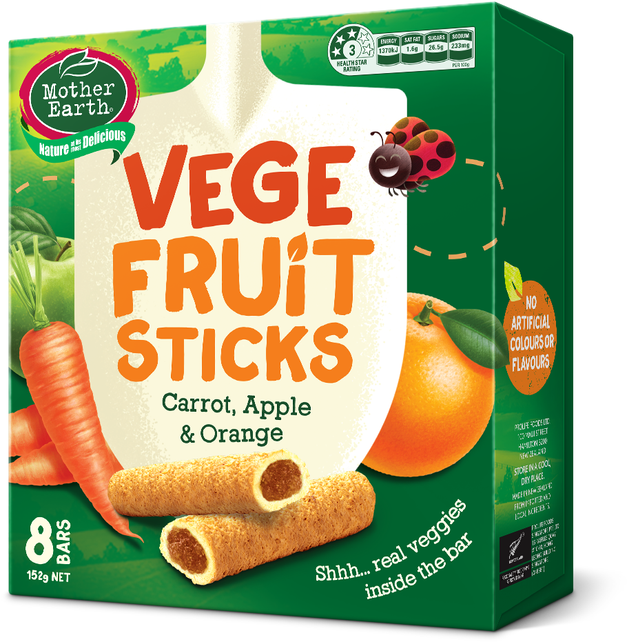 Mother Earth Vege Fruit Sticks (1034x1181), Png Download