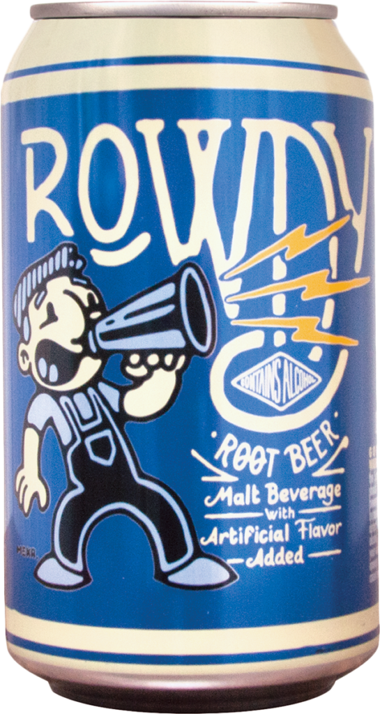 Rowdy Root Beer Can - Rowdy Root Beer (545x1024), Png Download