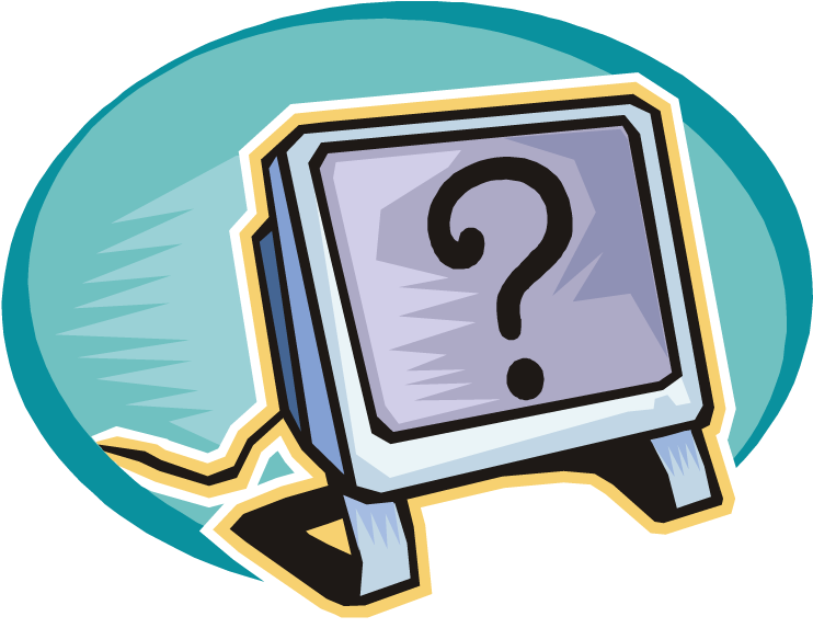 Digestive System 5th Grade - Computer With Question Mark (750x575), Png Download