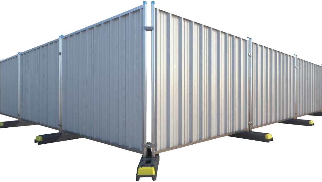 Steel Temporary Fencing (1024x745), Png Download