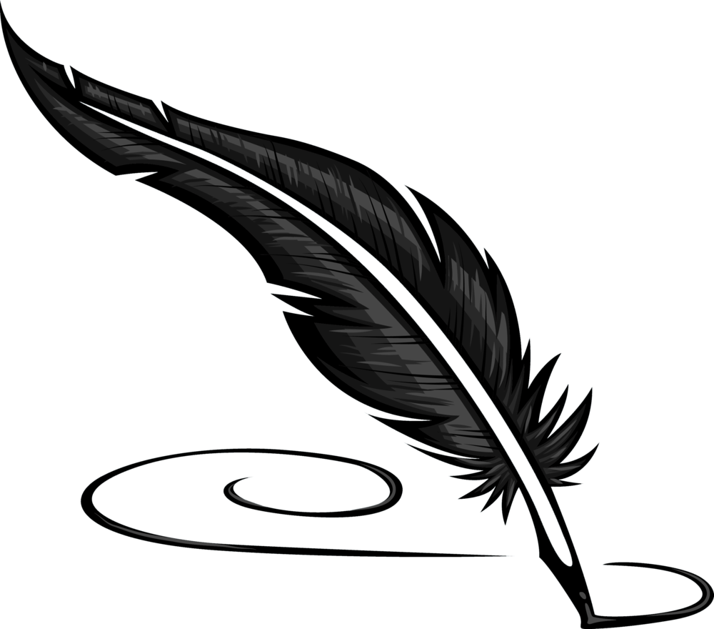 Clipart Pen Wing - Feather Pen Clip Art (1000x880), Png Download