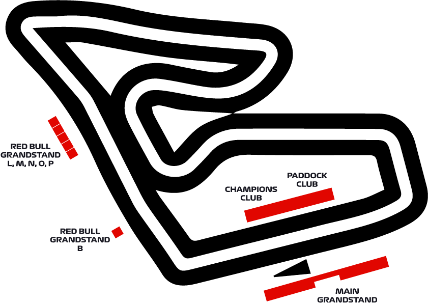 10133 F1 Experiences Austria Seating Chart - Poster (841x597), Png Download