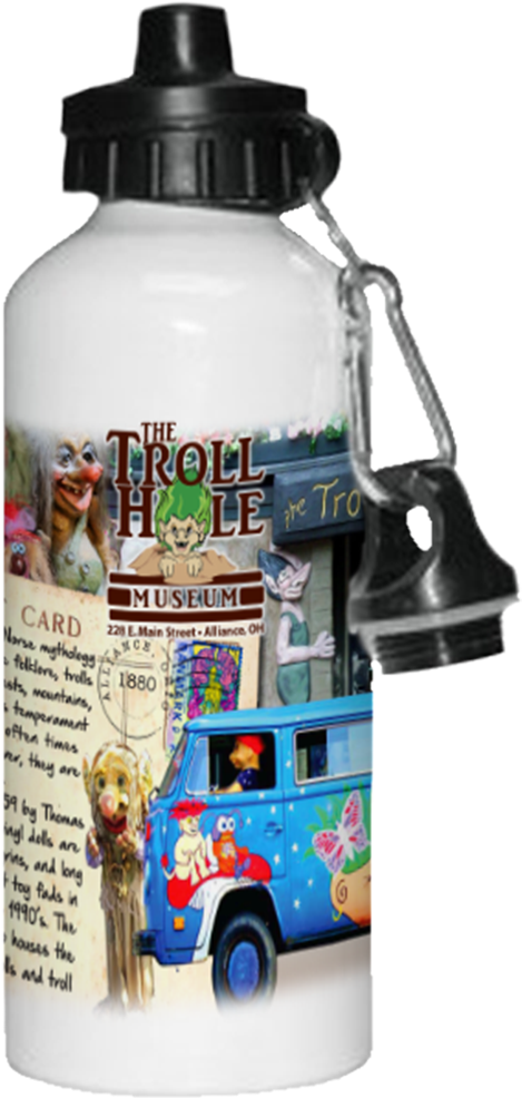 Hwawb-490 White Aluminum Water Bottle - White Aluminium Drink Bottle (1000x1000), Png Download