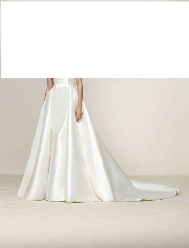 Pronovias Drasila Overskirt Pronovias Drasila Overskirt - Gown (640x837), Png Download
