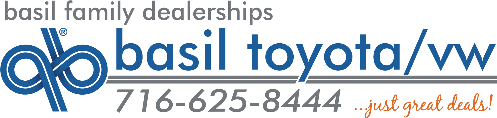 Basil Toyota Lockport Logo Phone - Electric Blue (1848x570), Png Download