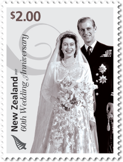 Royal Diamond Wedding Anniversary - Queen Elizabeth Ii Wedding (600x600), Png Download