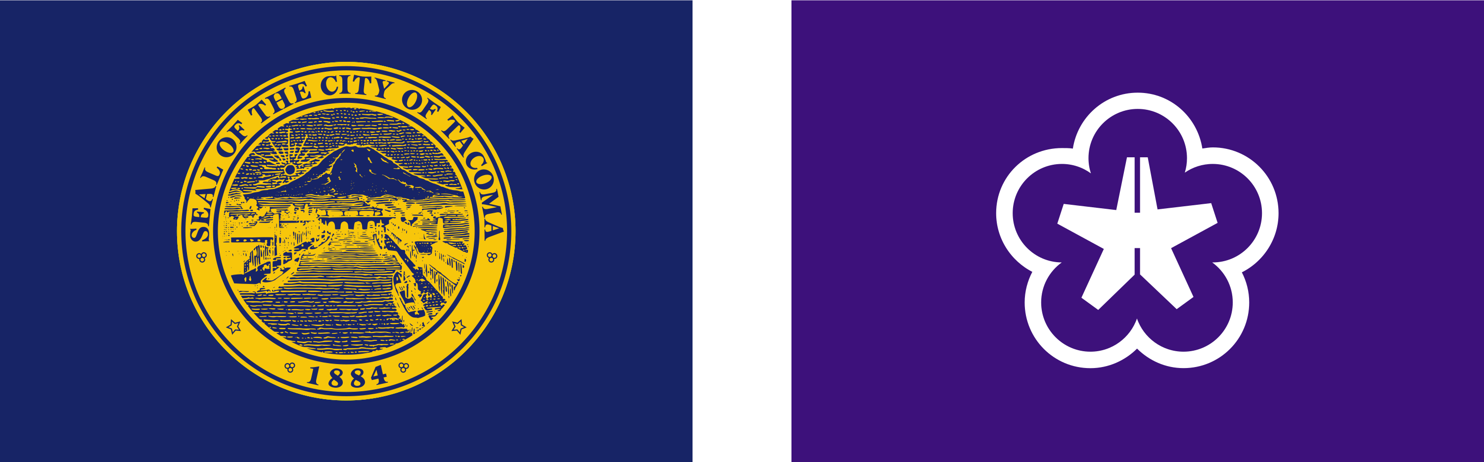 Currentflags Of Tacoma, Washington, Usa And Its Sister - Fair Trade (3000x934), Png Download