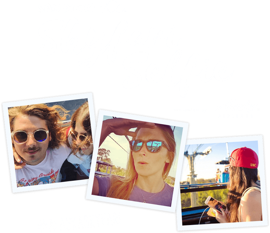 San Diego Zoo Skyfari Selfi Presented By Alaska Airlines - Collage (884x763), Png Download