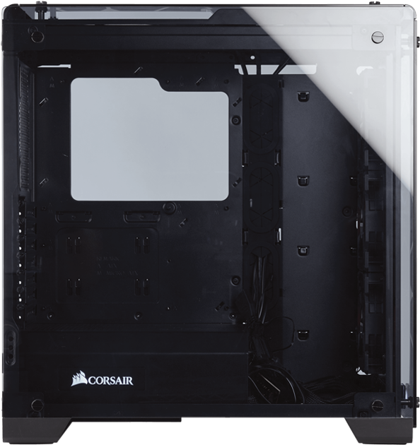 Next - Corsair Crystal Series 570x Rgb Atx Mid Tower (750x750), Png Download