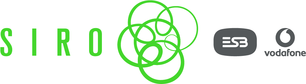 Siro, The Esb And Vodafone Joint Venture Delivering - Siro Broadband (1187x409), Png Download