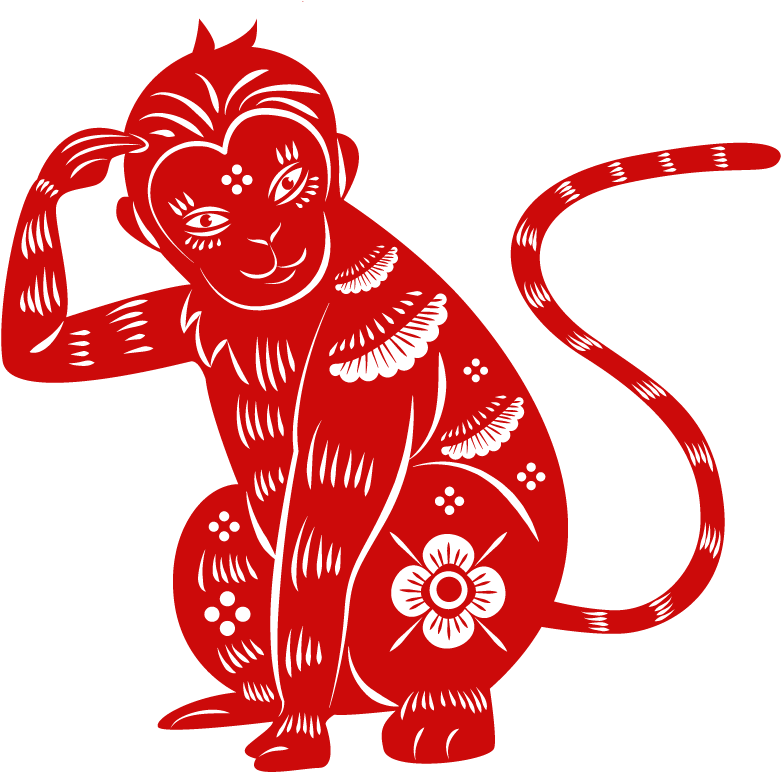Chinese Zodiac Monkey - Chinese Zodiac Monkey Png (900x771), Png Download