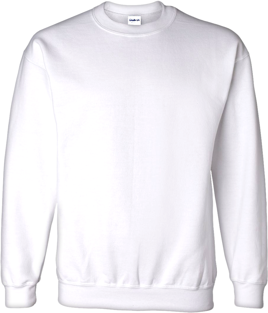 Long Sleeve T Shirt Template Png Rldm - White Crew Neck Template (936x1138), Png Download