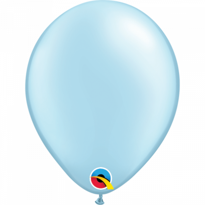 Plain Light Blue 5" Balloon - Circle (700x700), Png Download