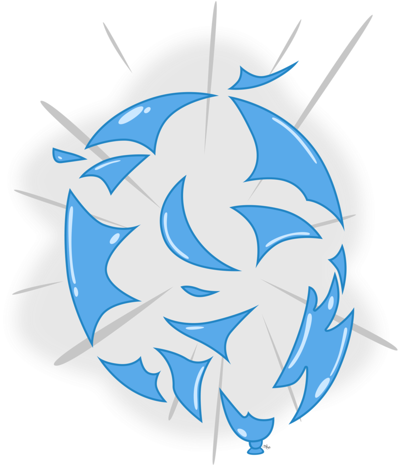 1024 X 1024 16 - Balloon Burst Png (1024x1024), Png Download