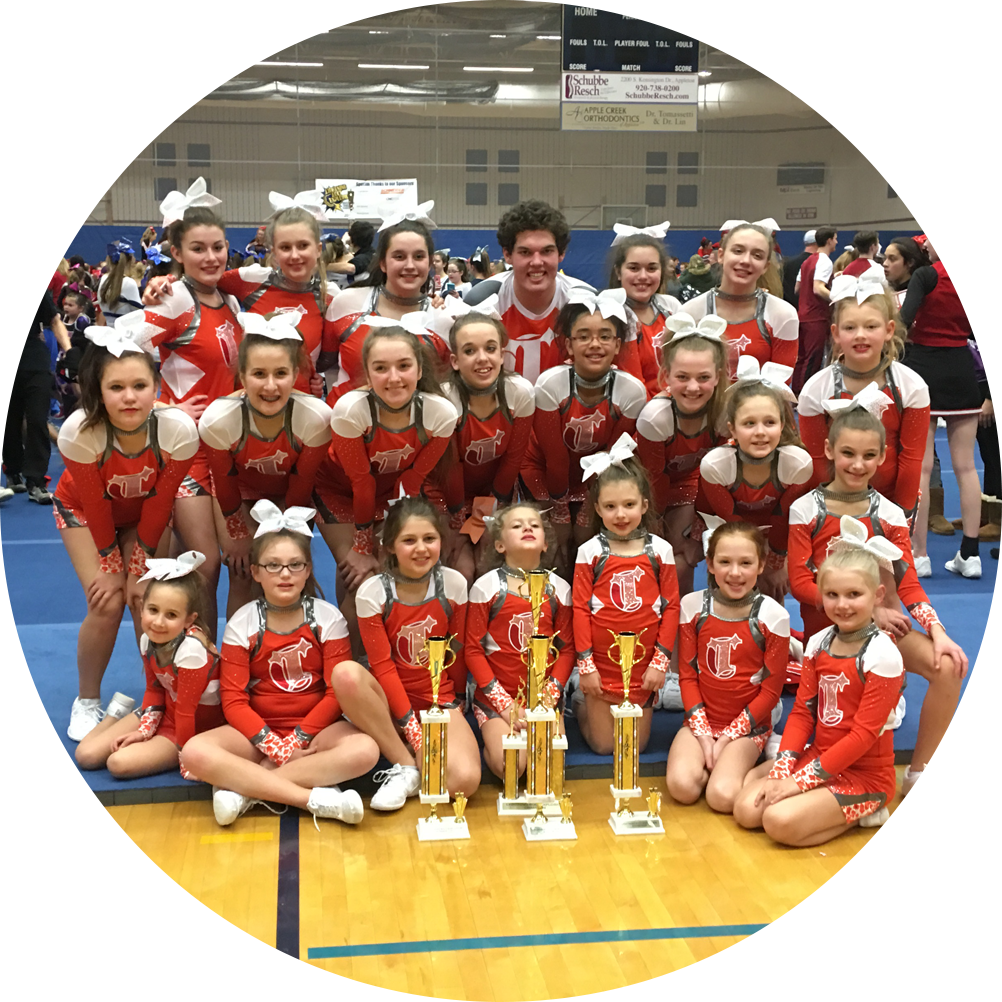 Cheerleading - Wall Clock (1002x1002), Png Download