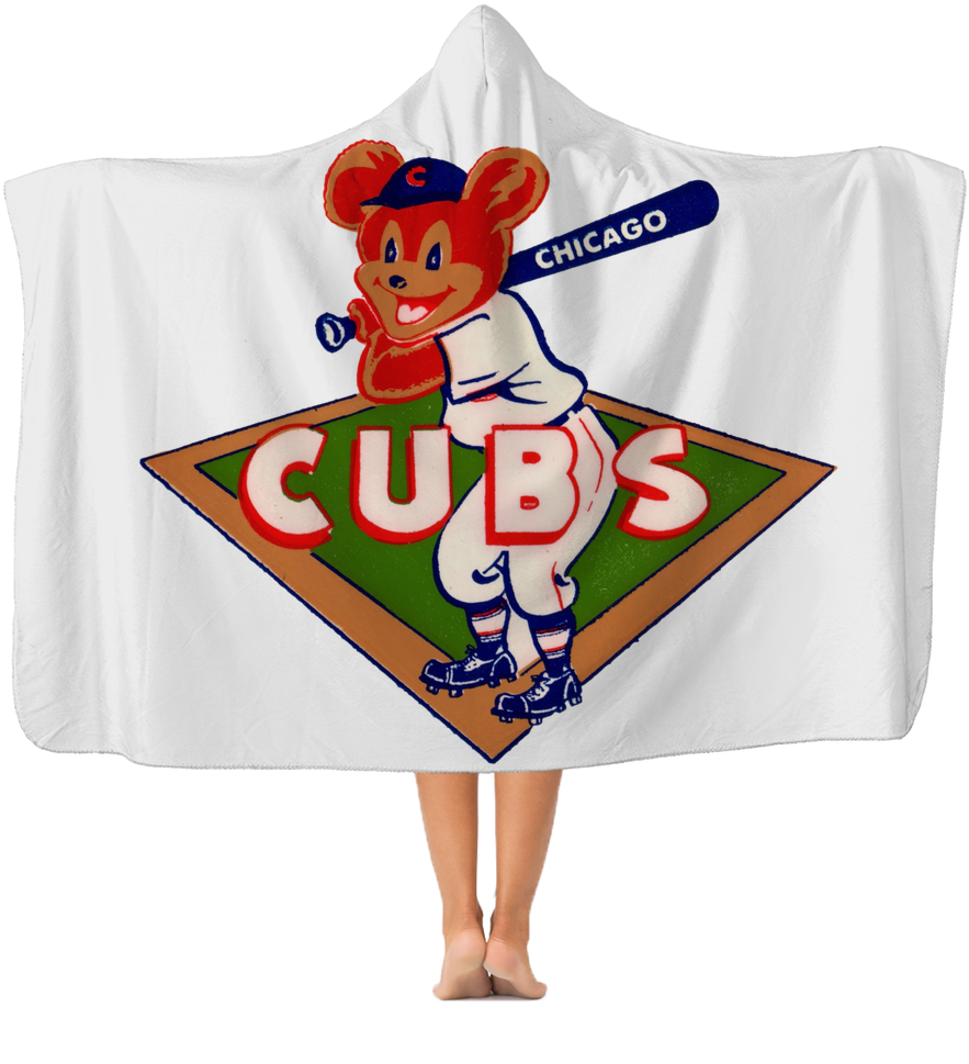 1950's Chicago Cubs ﻿classic Adult Hooded Blanket - Blanket (1024x1024), Png Download