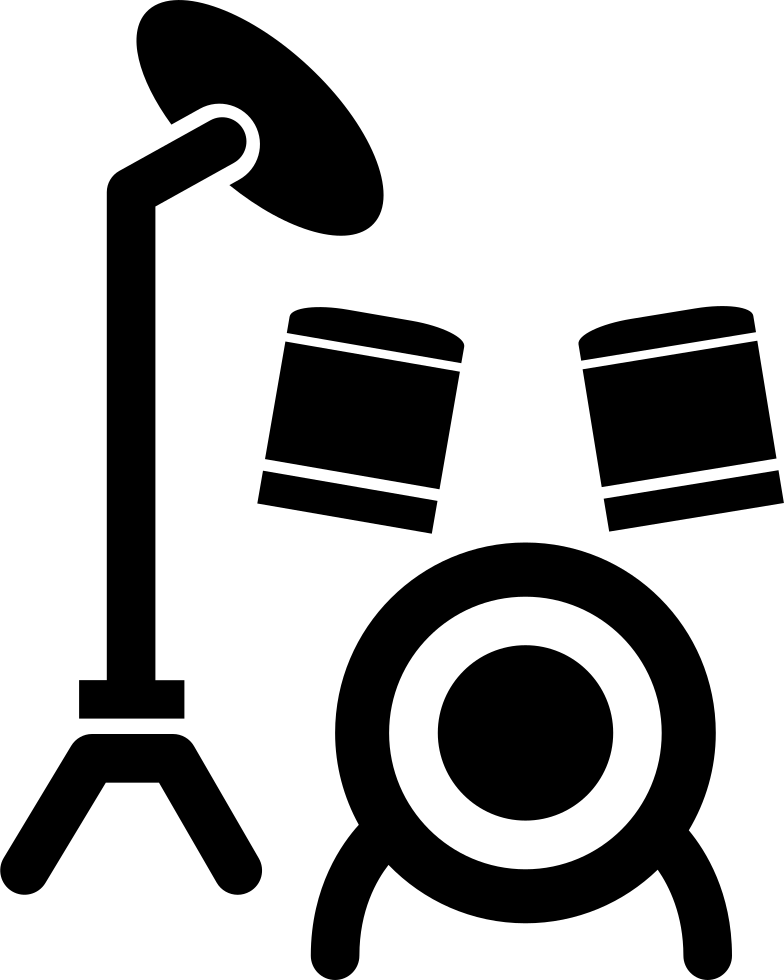 Drum Set Cartoon Variant Comments - Icono Bateria Musica (784x980), Png Download