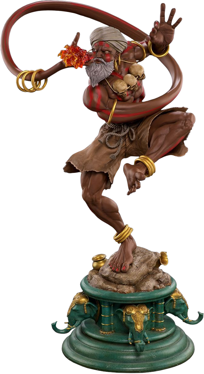 Street Fighter V - Dhalsim Statue Street Fighter Pop Culture Shock 1 4 (666x1218), Png Download