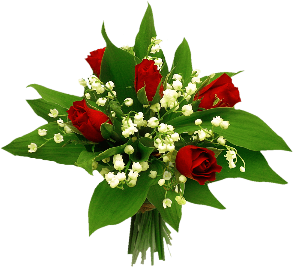 Black Flower Png Tubes - Porte Bonheur Bouquet De Muguet (1000x1000), Png Download