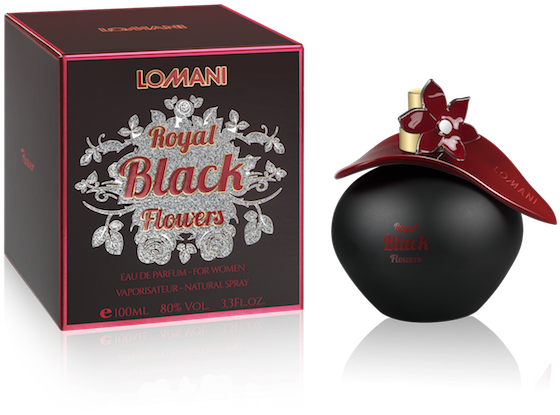Royal Black Flower - Box (600x600), Png Download