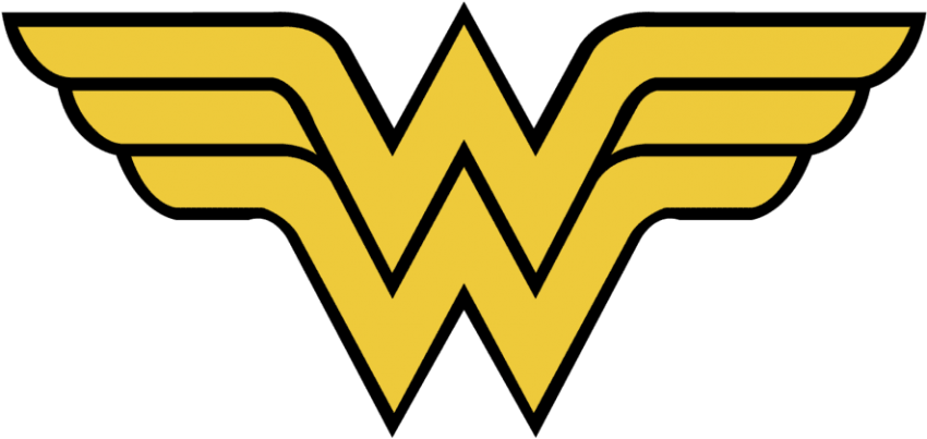Free Png Download Logo Wonder Woman Png Images Background - Wonder Woman Logo Clipart (850x403), Png Download