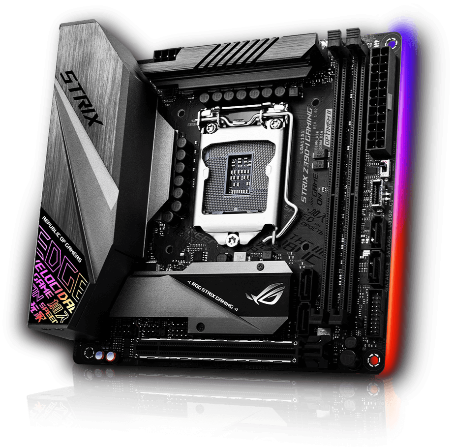 Rog Strix Z390-i - Asus Rog Strix Z390 I Gaming (1920x1080), Png Download