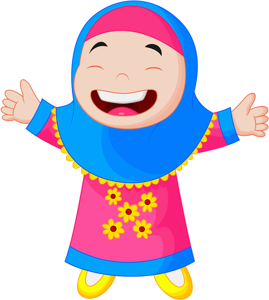 Muslim - Muslim Kids Cartoon (909x1024), Png Download